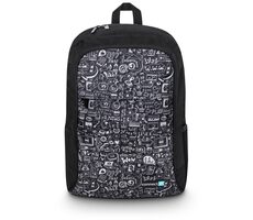 Connect IT CFF-7100 Doodle schwarz / Rucksack für 15,6" Laptop / 20l