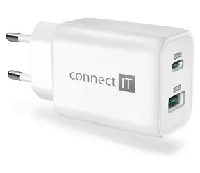Connect IT CWC-2080 Wanderer2 weiß / Ladeadapter / USB-A / USB-C / 33W