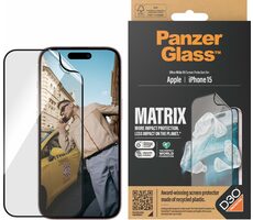 PanzerGlass Matrix UWF D30 Schutzfolie für Apple iPhone 15 / Montageset 