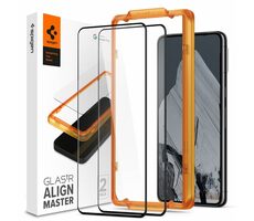 Spigen Glass tR AlignMaster Schutzglas für Google Pixel 8 Pro 2 Stück schwarz 