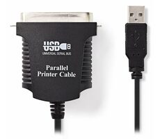 Ausgepackt - Nedis CCGP60880BK20 Kabel USB-A (M) - Centronics 36-polig (M) 2 m schwarz / ausgepackt