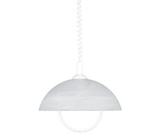Luxera ALBERT Pendelleuchte E27 weiß / 60W / 35cm / IP20