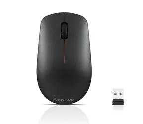 Lenovo 400 USB-A Wireless schwarz / Kabellose Maus / 1200 DPI / USB-A 2,4GHz Dongle / 1x AA