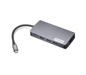 Lenovo 150 USB-C Travel Dock / 1x HDMI / 1x VGA / 3x USB-A / 1x USB-C / 1x GLAN / SD/TF-Kartenleser