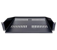 Xtendlan CPOLIC2U40-BP Regal 400 mm schwarz / universal / 2 HE / 45 kg Tragkraft / erweitert