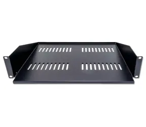 Xtendlan CPOLIC2U40-BP Regal 400 mm schwarz / universal / 2 HE / 45 kg Tragkraft / erweitert