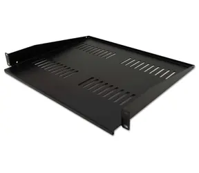 Xtendlan CPOLIC1U40-BP Regal 400 mm schwarz / universal / 1 HE / 25 kg Tragkraft / erweitert