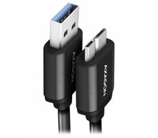Axagon BUMM3-AM10AB SPEED Datenkabel USB-A 3.2 - microUSB 1m schwarz