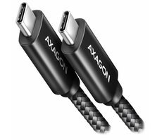Axagon BUCM2-CM30AB CHARGE Datenkabel USB-C 2.0 - USB-C 240W 3,0m schwarz  