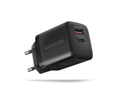 Axagon ACU-PQ30 schwarz / Ladegerät / 1x USB-A + 1x USB-C / 30W