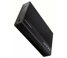 Axagon EE35-GTR, USB-C 5 Gbit/s - SATA 6G 3,5" RIBBED Box, schwarz