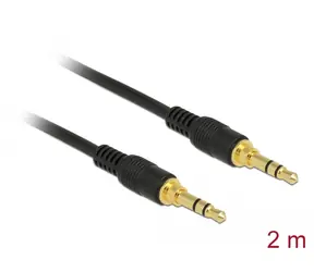 DeLock Kabel 3,5mm Klinke 3Pin (M) - 3,5mm Klinke 3Pin (M) 2m schwarz