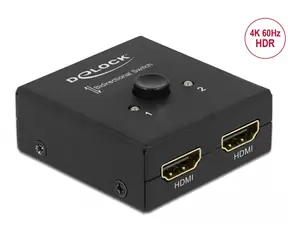 DeLock Manueller Schalter HDMI 1x HDMI - 2x HDMI schwarz