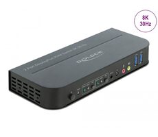 DeLock DisplayPort 1.4 Switch HDMI & USB & 3,5mm Klinke schwarz