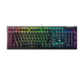 Razer BlackWidow V4 X Green Switch Schwarz / Gaming-Tastatur / Mechanisch / Razer Green / USB / US-Layout