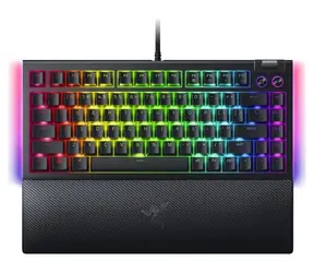 Razer BlackWidow V4 75 % Intl. schwarz / Gaming-Tastatur / mechanisch / Razer orange / RGB / USB-C / US-Layout