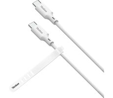 YENKEE YCU C115 WH SILIC Kabel USB-C (M) - USB-C (M) 1,5 m weiß / 60 W