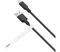 YENKEE YCU 615 BK SILIC Kabel USB-A (M) - Lightning (M) 1,5 m schwarz / 12 W