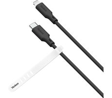 YENKEE YCU 635 BK SILIC Kabel USB-C (M) - Lightning (M) 1,5 m schwarz / 27 W / 480 Mbit/s
