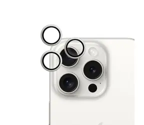 Epico Rückkamera-Schutzglas für Apple iPhone 15 Pro/15 Pro Max Space Silver