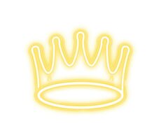 Forever Dekorative LED-Neonkrone aus Plexiglas / Warmweiß