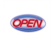 Forever Dekoratives Plexiglas LED Neon Offen blau-rot