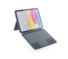 Epico Schutzhülle mit SK-Tastatur für Apple iPad 10,2" grau