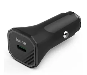 HAMA 187279 Autoladegerät USB-C Schwarz / 25W / PD / QC