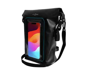 FIXED Float Bag Wasserdichte Tasche mit Handytasche schwarz / Fassungsvermögen 3 L 