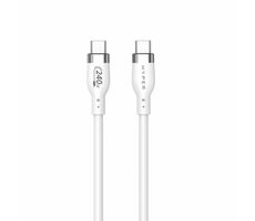 Hyper Ladekabel Silikon 240W USB-C (M) - USB-C (M) 1 m weiß