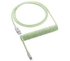CableMod Classic Spiral- Cable USB-C - USB-A 1,5 m Lime Sorbet/Tastaturkabel