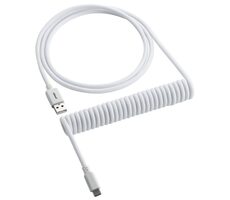 CableMod Classic Spiral- Cable USB-C - USB-A 1,5 m Gletscherweiß / Kabel für Tastatur
