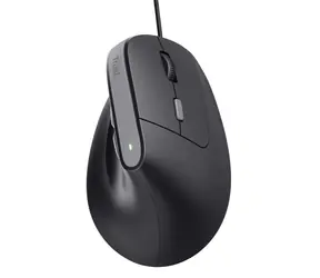 Trust Bayo II schwarz / Vertikale Maus / optisch / 2400 DPI / 6 Tasten / USB-A    