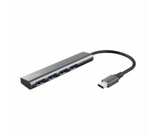 Trust Halyx USB-C grau / USB-Hub / 4X USB 3.2 Gen 1