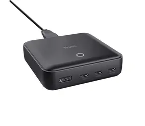 Trust Maxo 100W 4- Port schwarz / Ladegerät / 100W / 1x USB-A / 3x USB-C