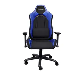 Trust GXT714B Ruya ECO blau / Gaming Stuhl / verstellbar / belastbar bis 150 kg / Stoff & Kunstleder