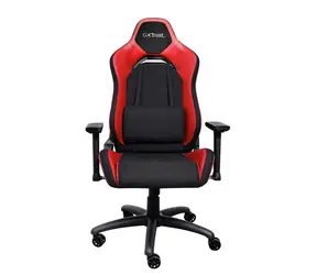 Trust GXT714R Ruya ECO rot / Gaming Stuhl / verstellbar / belastbar bis 150 kg / Stoff & Kunstleder