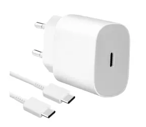 Samsung Netzteil mit Schnellladung (25 W), weiß, Bulkware, 1 m Kabel, USB-C, 3 A, Großverpackung