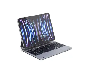 Epico Schutzhülle mit SK-Tastatur für Apple iPad Pro 11 (2018/2020/2021/2022) iPad Air 10.9 (Aluminium) Grau