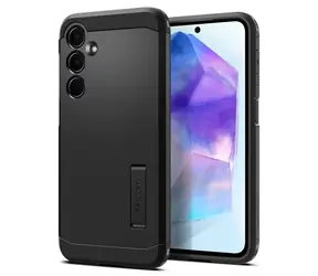 Spigen Tough Armor Schutzhülle für Samsung Galaxy A55 schwarz 