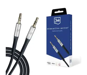 3mk Audiokabel 3,5 mm Klinke - 3,5 mm Klinke schwarz / Länge 1 m