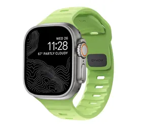 Nomad Sport Strap Glow 2.0 Armband für Apple Watch Ultra 49 & 45 & 44 & 42 mm grün