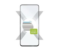 FIXED Full-Cover Schutzglas aus gehärtetem Glas für Motorola Moto G04/G24 schwarz / Verklebung über das gesamte Display 