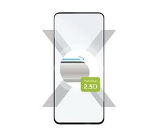 FIXED Full-Cover Schutzglas aus gehärtetem Glas für Motorola Moto G24 Power schwarz / Verklebung über das gesamte Display 
