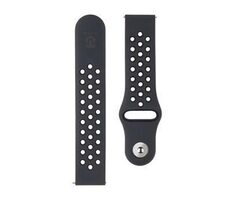 Tactical 856 Doppel-Silikonarmband 20 mm schwarz