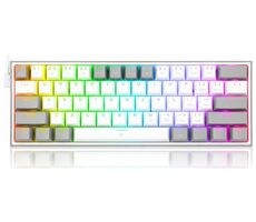 Redragon K617 Fizz Rotgrau / Gaming-Tastatur / mechanisch / Schalter rot / USB / US