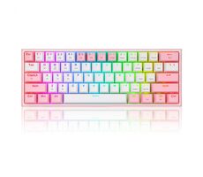 Redragon K616 RGB Fizz Pro Rotgrau / Gaming-Tastatur / mechanisch / Schalter rot / USB / RF 2,4 GHz / Bluetooth / US