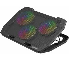 Redragon GCP511 Ingrid schwarz / Kühlpad für Laptop / 3x 120 mm / bis 17" / USB