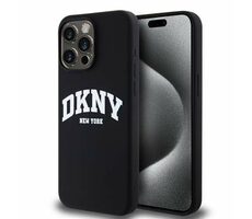 DKNY Liquid Silicone Arch Logo MagSafe Backcover für Apple iPhone 12/12 Pro Schwarz