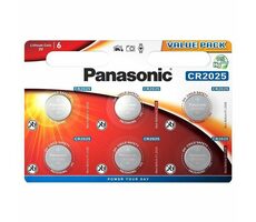 Panasonic Lithiumbatterie CR2025 3V 6 Stück / Blister